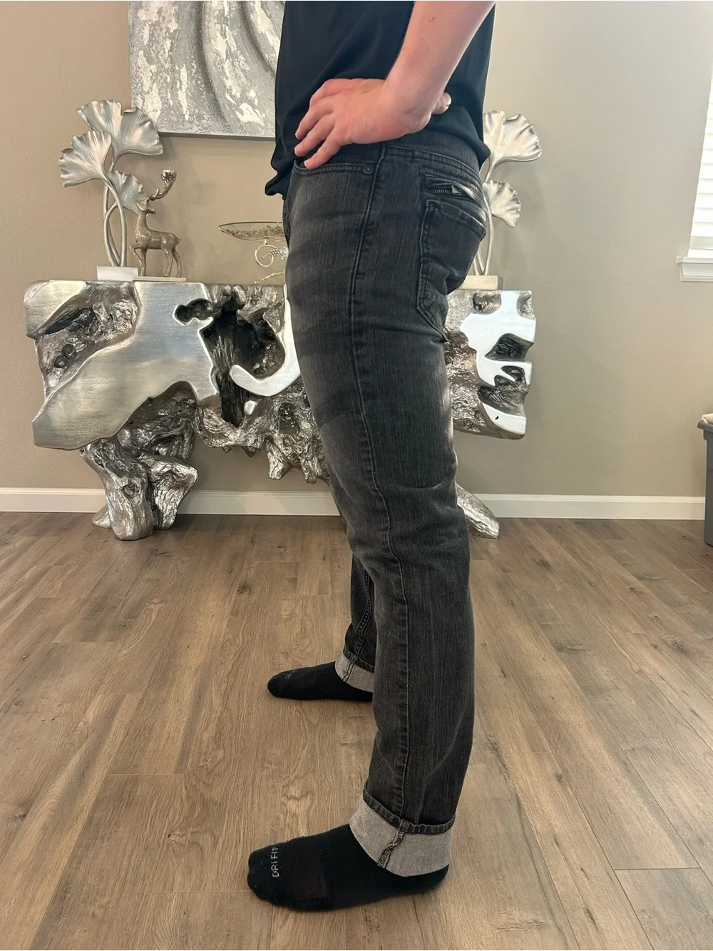 Levi's 511 Skinny Jeans in Charcoal Gray 34x34